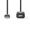 CAVO PROLUNGA ATTIVA NEDIS CCGL60EXTBK200 PER ESTENSIONE USB 2.0 DA 20 METRI